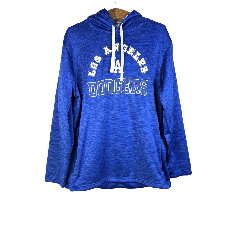 Fanatics Los Angeles Dodgers Blue Pullover Hoodie Sweater Size XL Mens Fleece